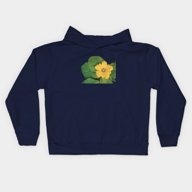 Pua 'Ilima, Hawaiian Flower Kids Hoodie by NadJac